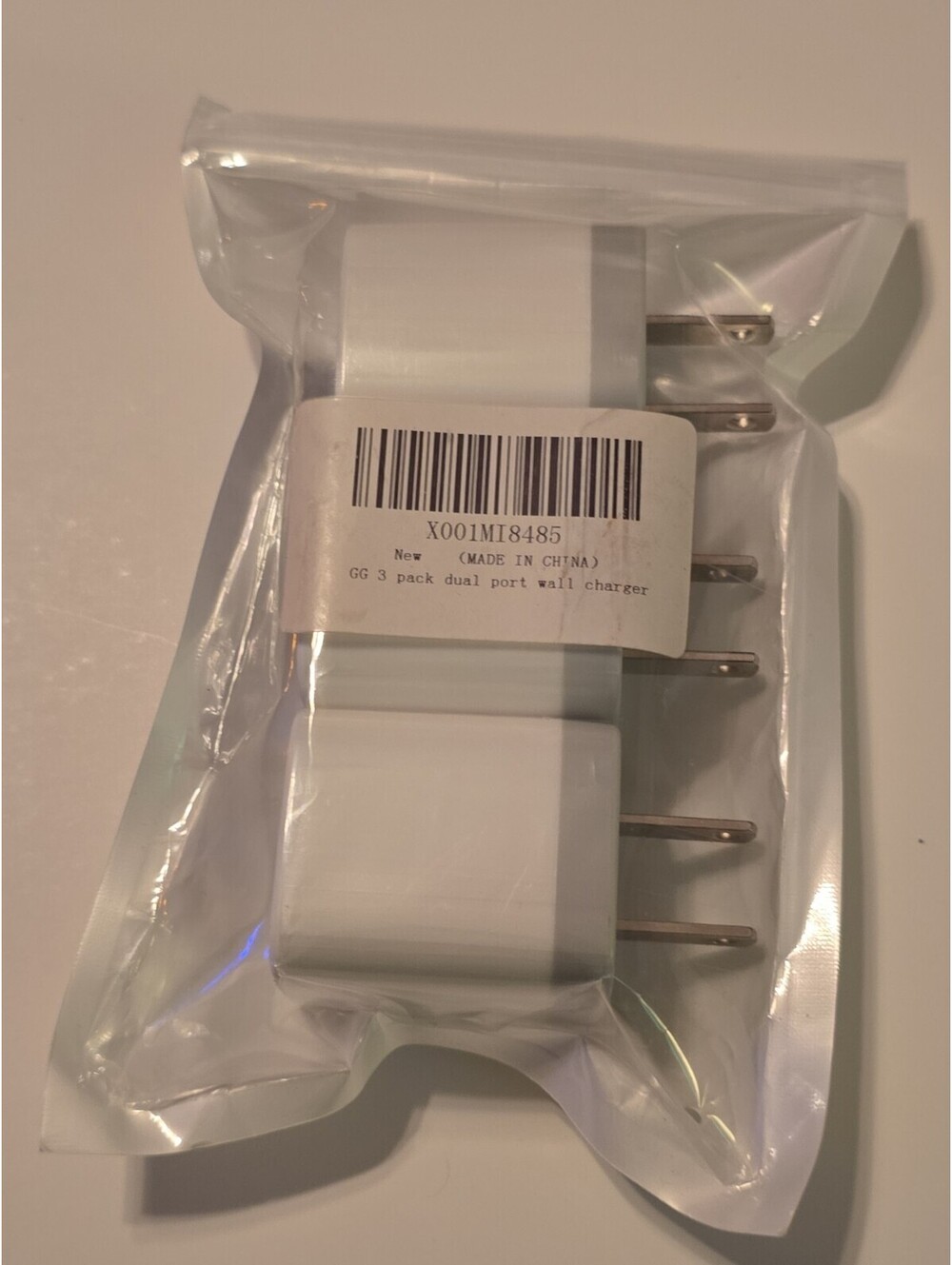 New USB Plug, USB Wall Charger 3 Pack, GiGreen Dual Port Electrical Plug Outlet
